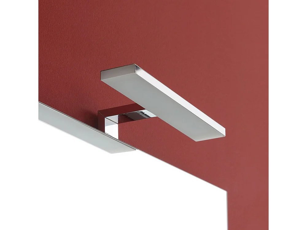 Mobile da bagno bianco "Hydra" 60 cm sospeso a 2 ante con lavabo e specchio