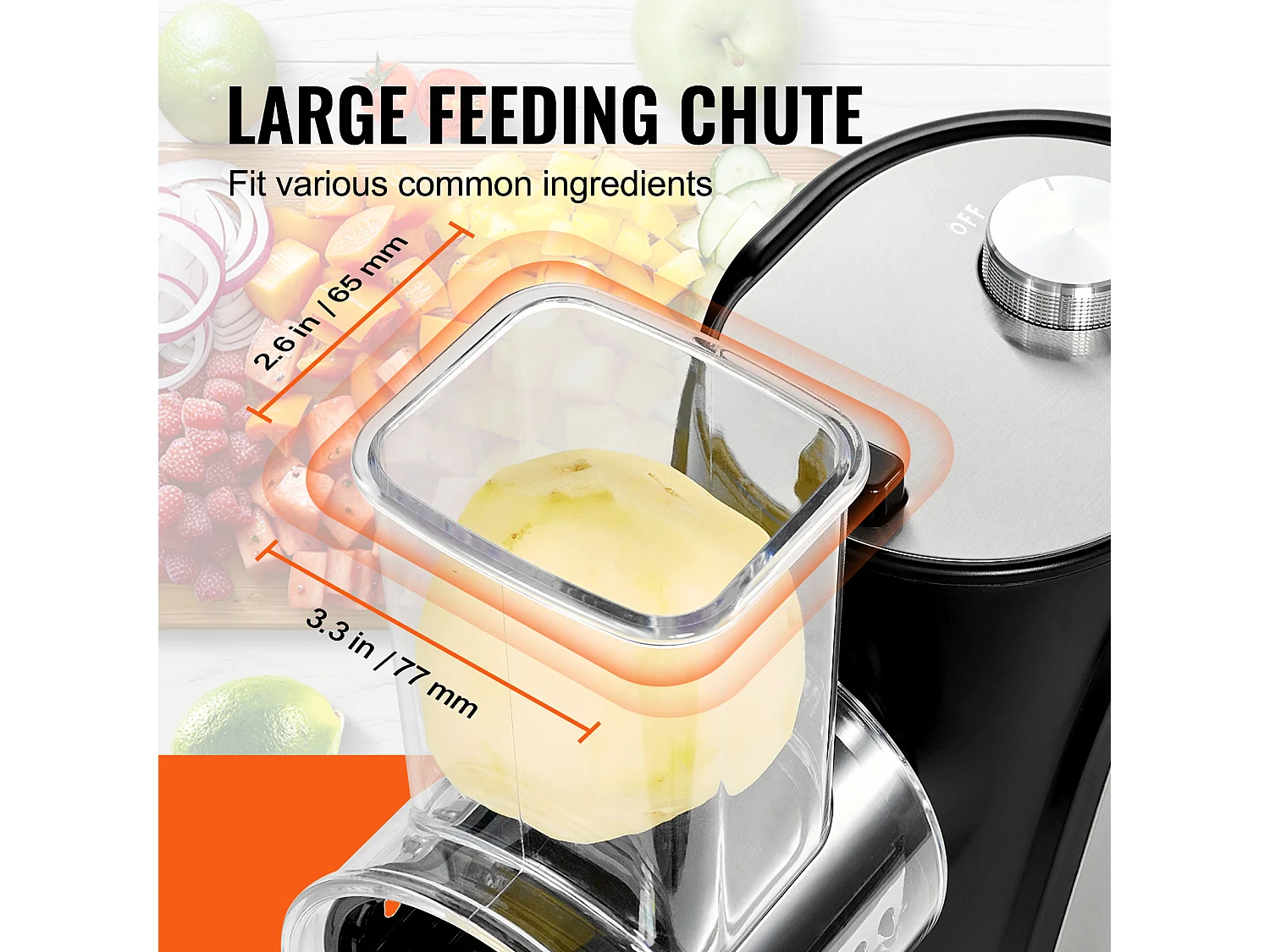 Râpe à Fromage Électrique SucceBuy 250 W, Machine à Salade, Trancheuse de Légumes, Tireur de Salade avec 5 Accessoires