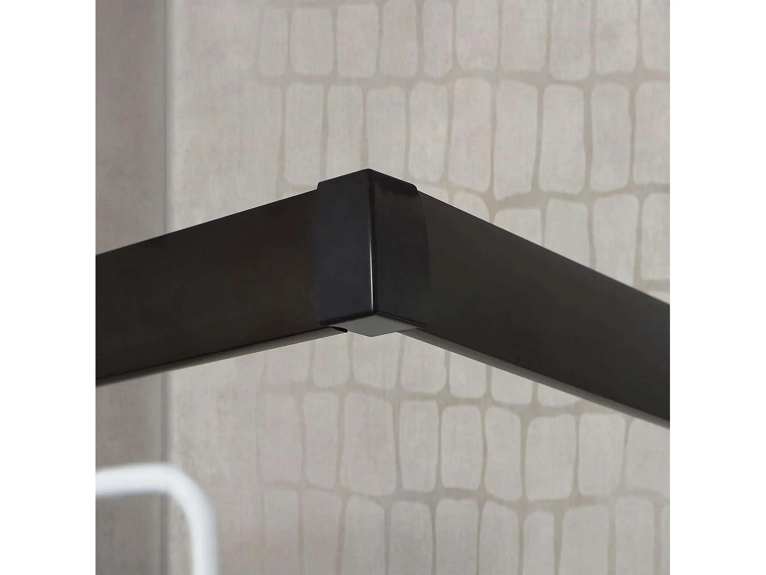 Kabina prysznicowa kwadratowa "Cielo" ze szkła transparentnego z matowym czarnym profilem cm 90x90 190 h