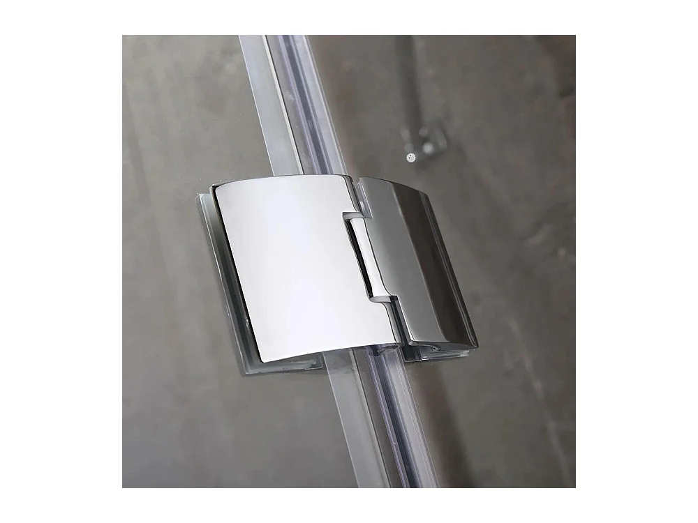 Box doccia semicircolare "Lion" in cristallo senza telaio cm 80x80 190h