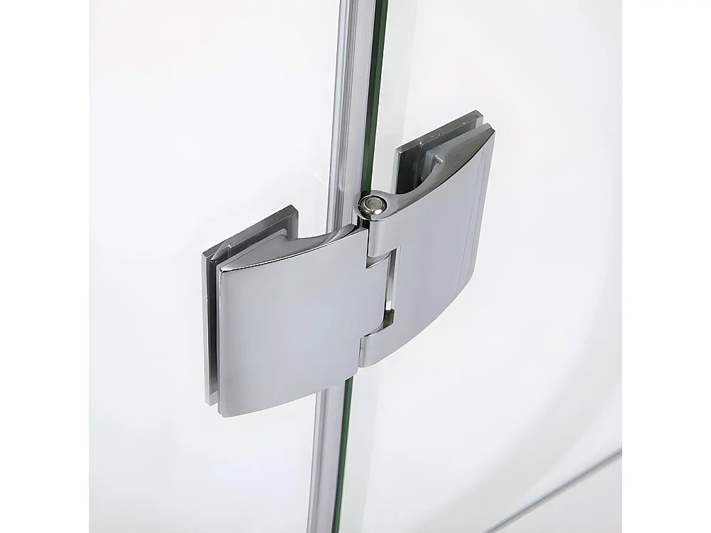 Box doccia semicircolare "Lion" in cristallo senza telaio cm 80x80 190h