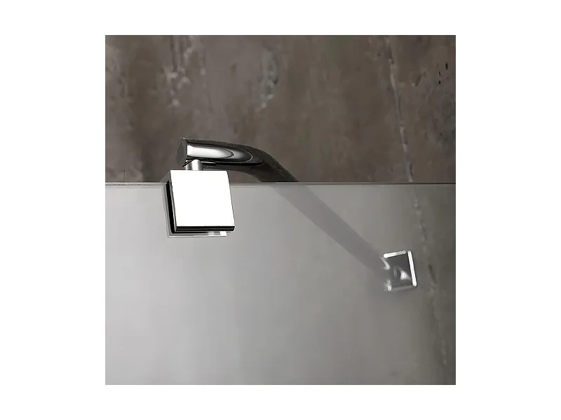 Box doccia semicircolare "Lion" in cristallo senza telaio cm 90x90 190h