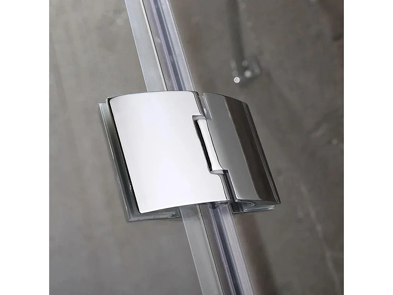 Box doccia semicircolare "Lion" in cristallo senza telaio cm 90x90 190h