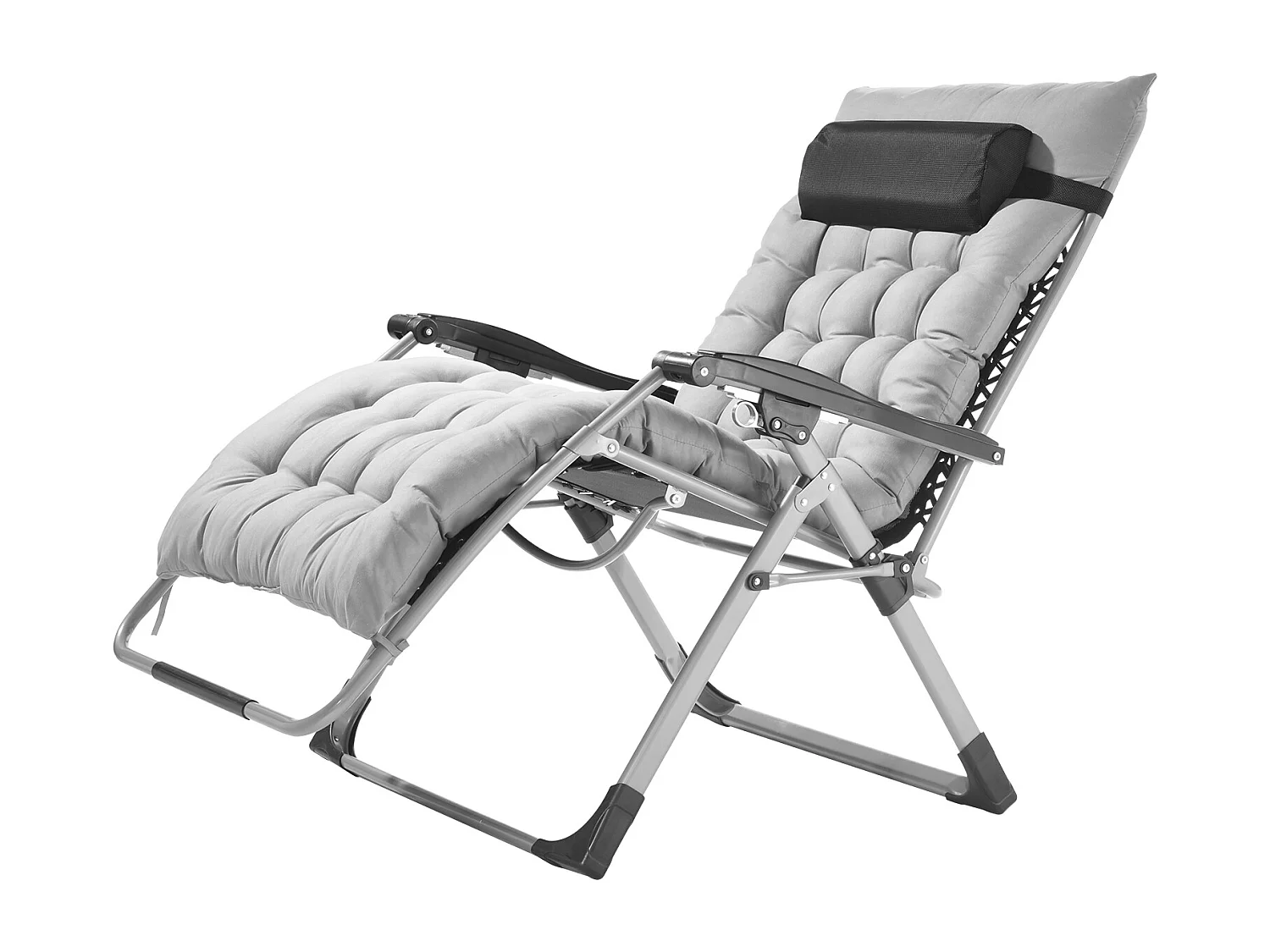 Tumbona Reclinable SucceBuy Tumbona Reclinable de 83 cm con Gravedad Cero, para Interior y Exterior, Color Gris
