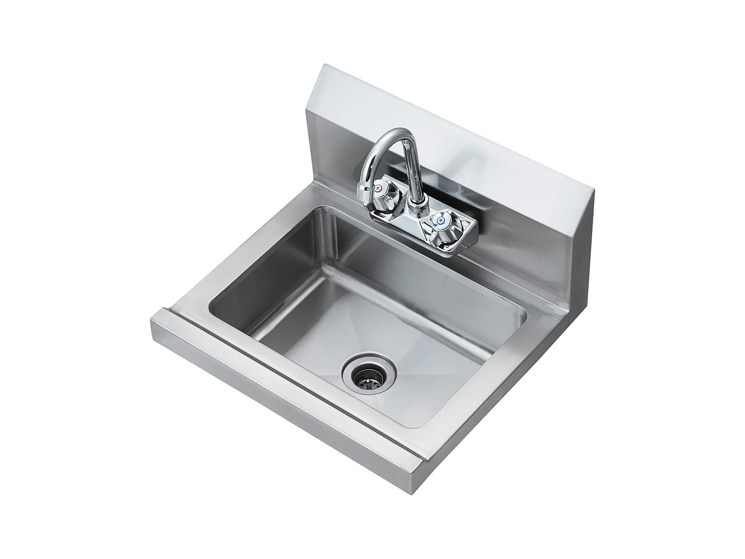 Lava-Loiça de Aço Inoxidável SucceBuy, 43 x 33cm, NSF, Montagem na Parede, Lava-Loiça de Restaurante