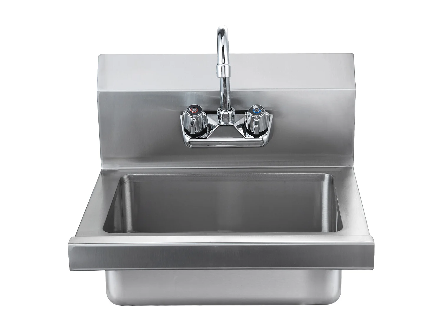 Edelstahl-Waschbecken SucceBuy, 43 x 33cm, NSF-zertifiziert, Wandmontage, für Restaurant