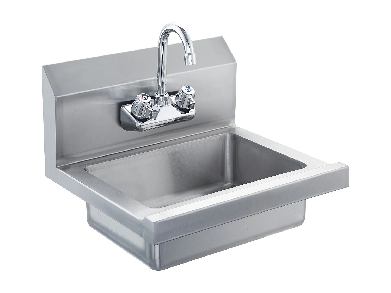 Edelstahl-Waschbecken SucceBuy, 43 x 33cm, NSF-zertifiziert, Wandmontage, für Restaurant