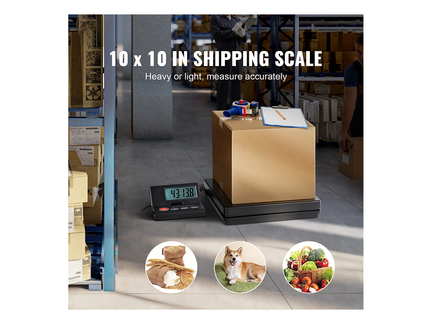 Balance d'Expédition Numérique SucceBuy Balance d'Expédition Numérique 49.89 kg x 1.98 g avec Écran LCD