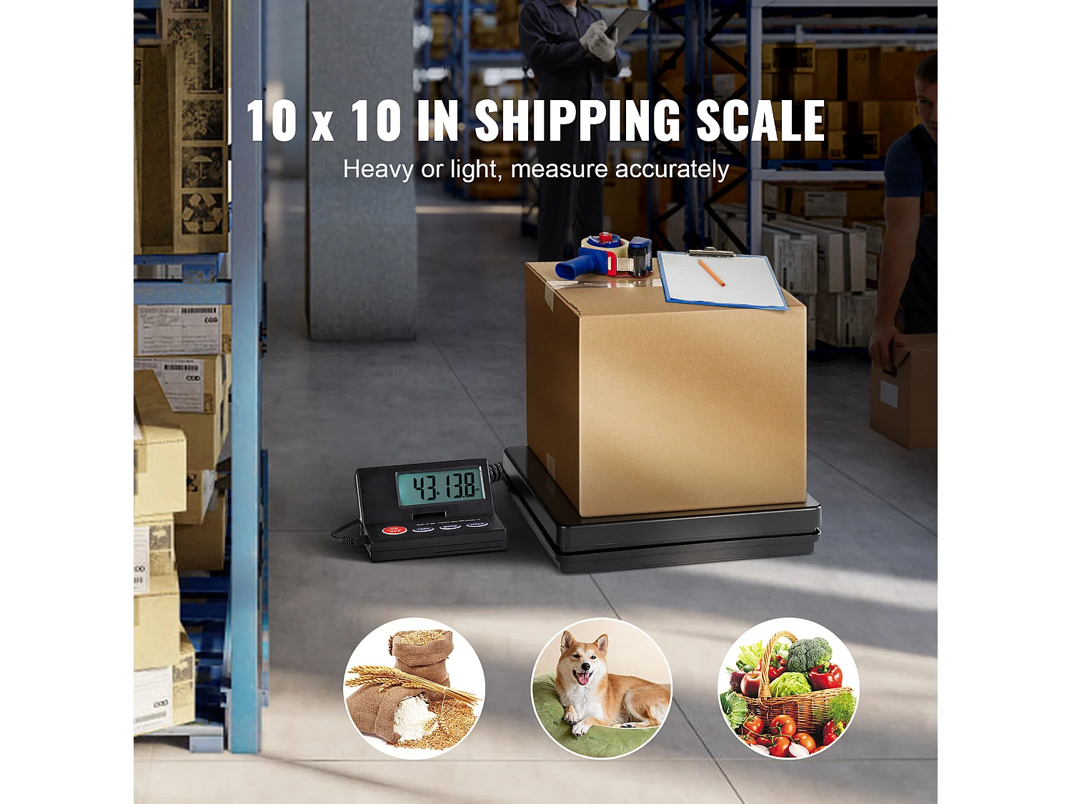 Balance d'Expédition Numérique SucceBuy Balance d'Expédition Numérique 49.89 kg x 1.98 g avec Écran LCD