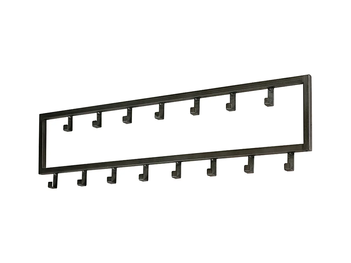 Portemanteau mural - Gris métal - LEONOR