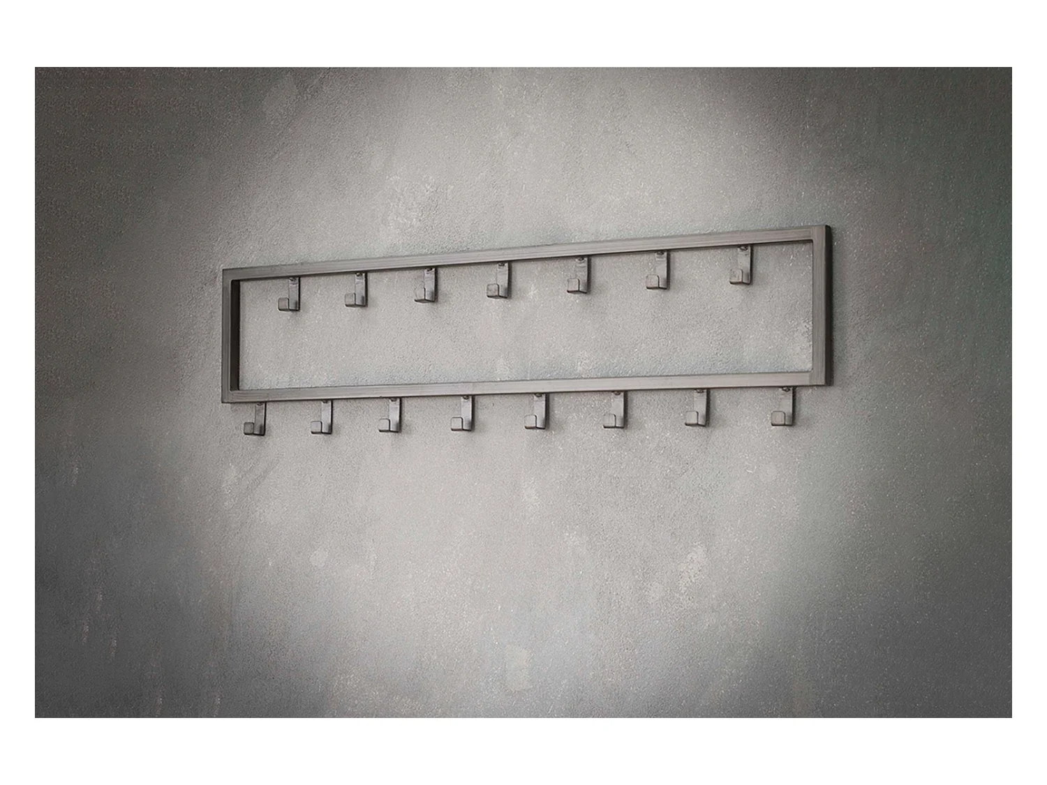 Portemanteau mural - Gris métal - LEONOR