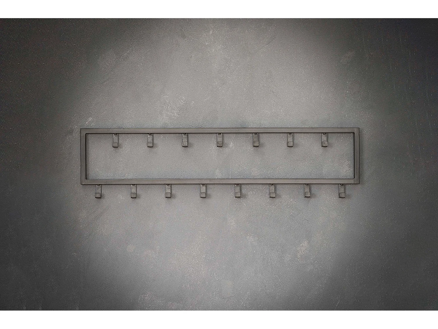 Portemanteau mural - Gris métal - LEONOR