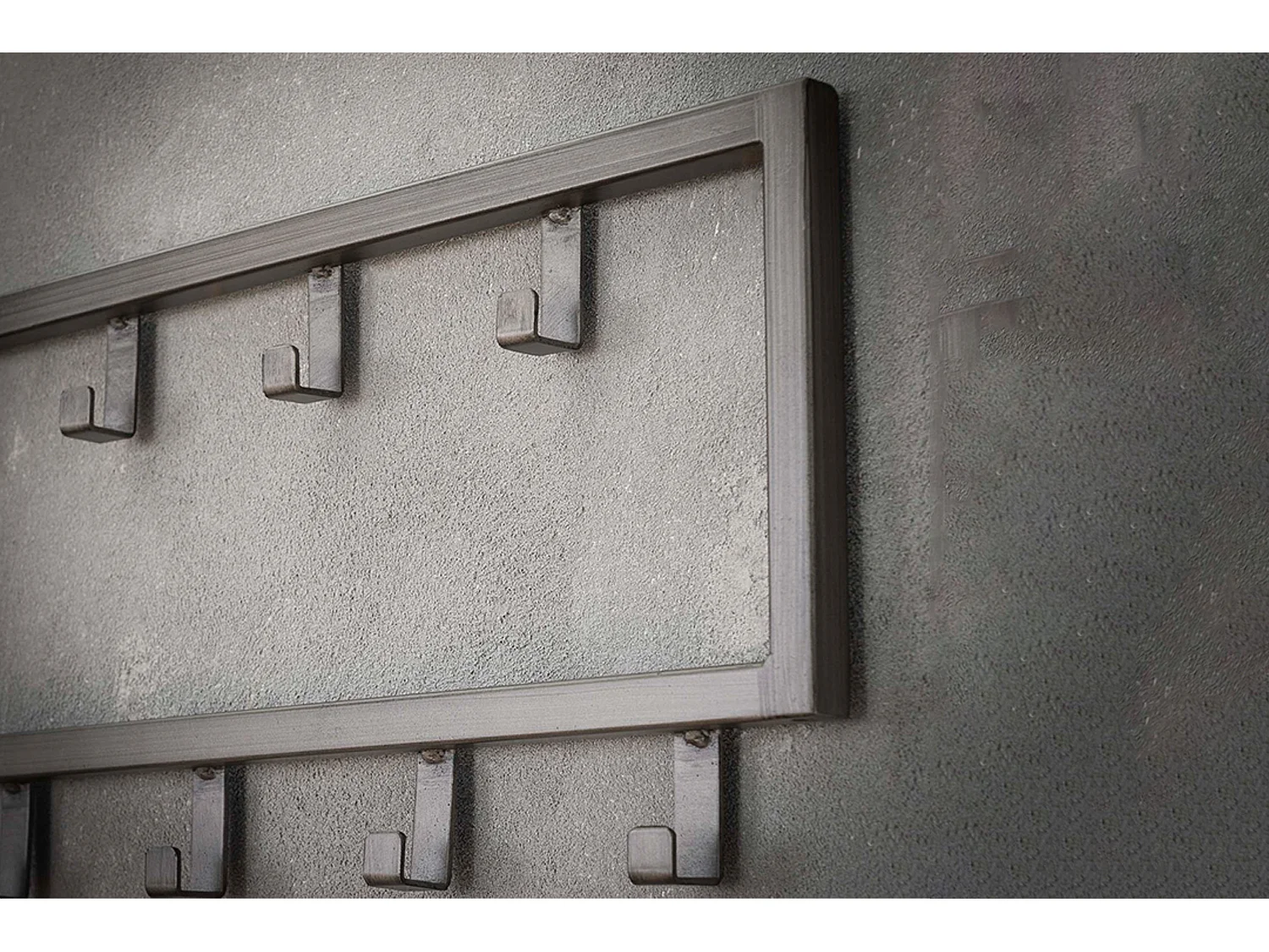 Portemanteau mural - Gris métal - LEONOR