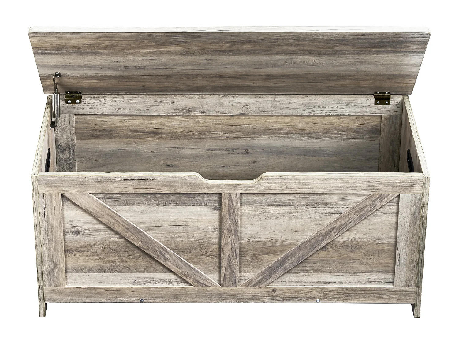 Coffre à jouets en Bois, Banc de Rangement pour Jouets pour Enfants Coffre à Jouets  99x39,5x48 cm Gris