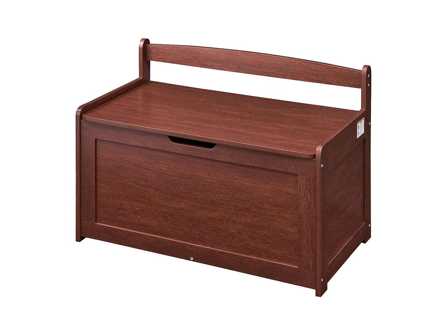 Banc de Rangement SucceBuy pour Jouets pour Enfants Coffre à Jouets en Bois 83x45,5x60,9 cm Cerisier