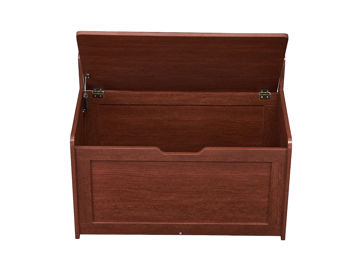 Banc de Rangement SucceBuy pour Jouets pour Enfants Coffre à Jouets en Bois 83x45,5x60,9 cm Cerisier