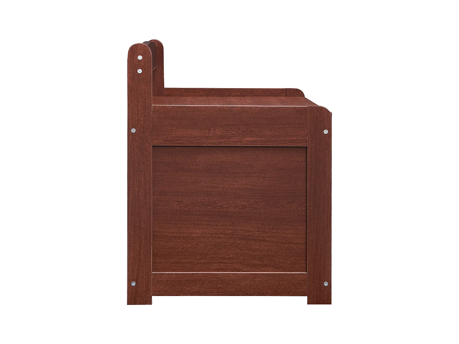 Banc de Rangement SucceBuy pour Jouets pour Enfants Coffre à Jouets en Bois 83x45,5x60,9 cm Cerisier