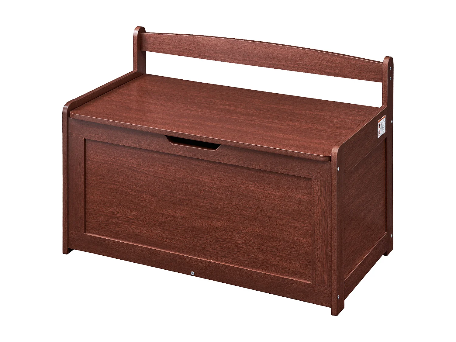 Banc de Rangement SucceBuy pour Jouets pour Enfants Coffre à Jouets en Bois 83x45,5x60,9 cm Cerisier