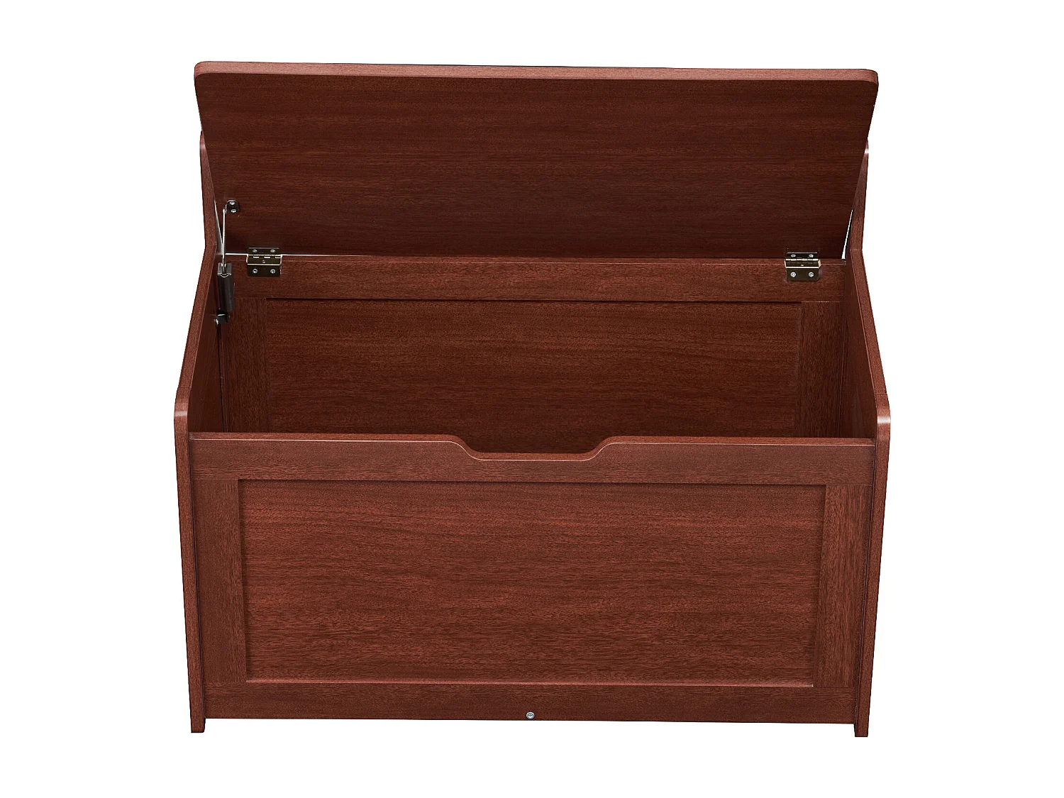 Banc de Rangement SucceBuy pour Jouets pour Enfants Coffre à Jouets en Bois 83x45,5x60,9 cm Cerisier