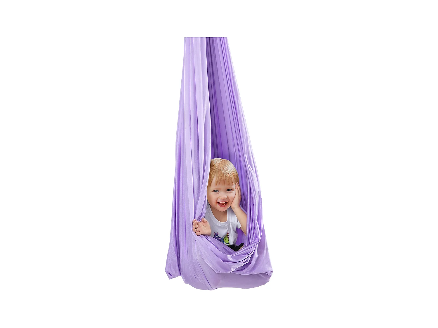 Hamac de Yoga SucceBuy pour Enfants Ayant des Besoins Spéciaux Balançoire Sensorielle pour Autisme Violet