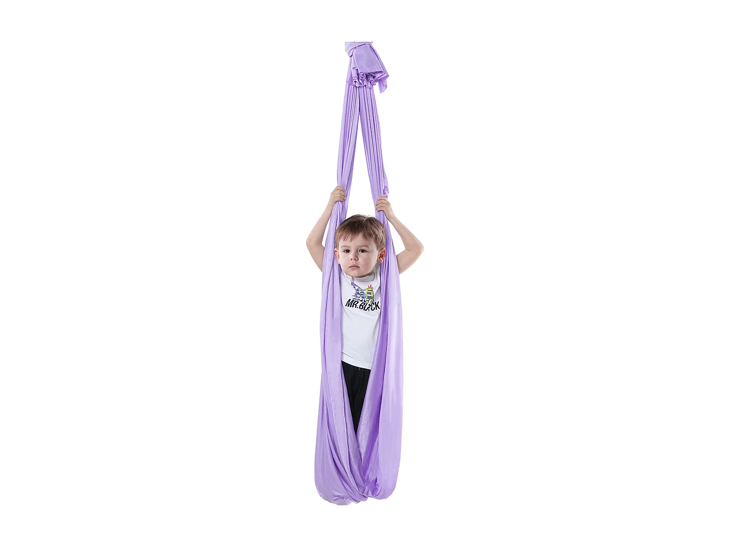 Hamac de Yoga SucceBuy pour Enfants Ayant des Besoins Spéciaux Balançoire Sensorielle pour Autisme Violet