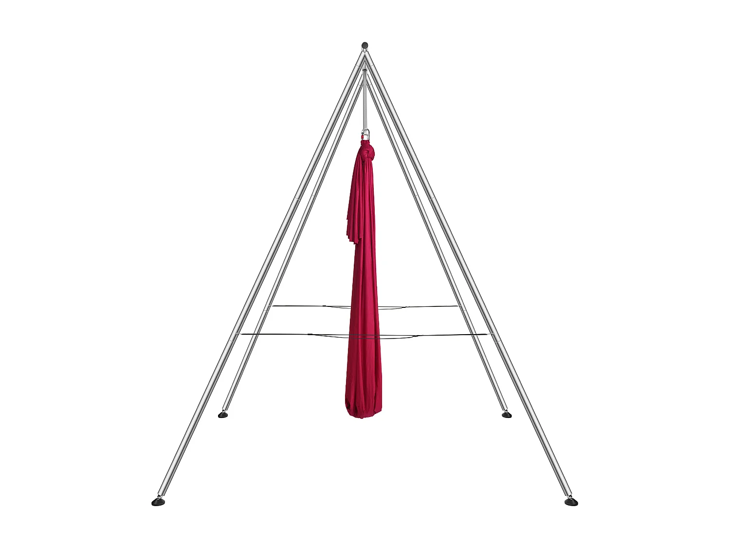 Hamac de Yoga SucceBuy, Cadre de Yoga Aérien et Hamac de Yoga, Charge de 250 kg, Hamac en Soie Aérienne, Rouge