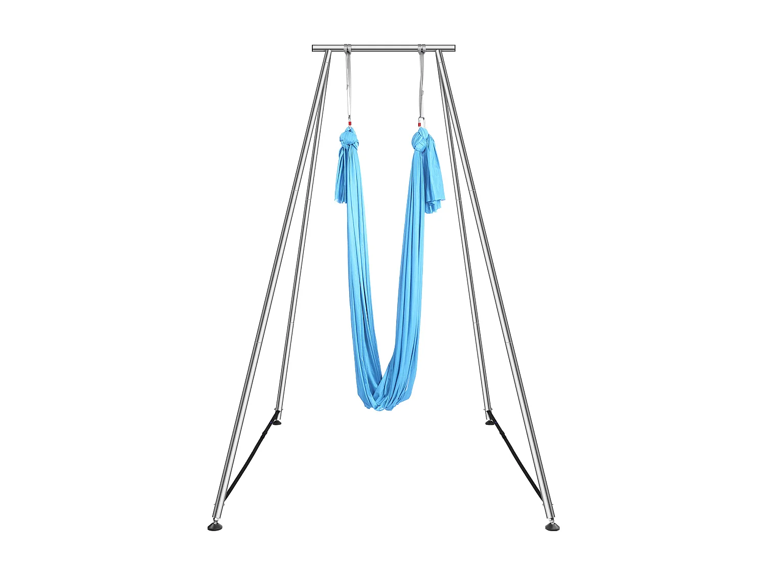Hamac de Yoga SucceBuy, Cadre et Hamac de Yoga Aérien, Charge de 250 kg, Kit de Hamac Aérien, pour le Yoga Intérieur et Extérieur, Bleu