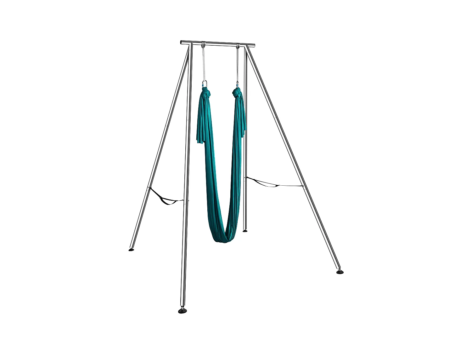 Hamac de Yoga SucceBuy, Cadre et Hamac de Yoga Aérien, Charge de 250 kg, avec Support de Balançoire de Yoga, Cadre Vert