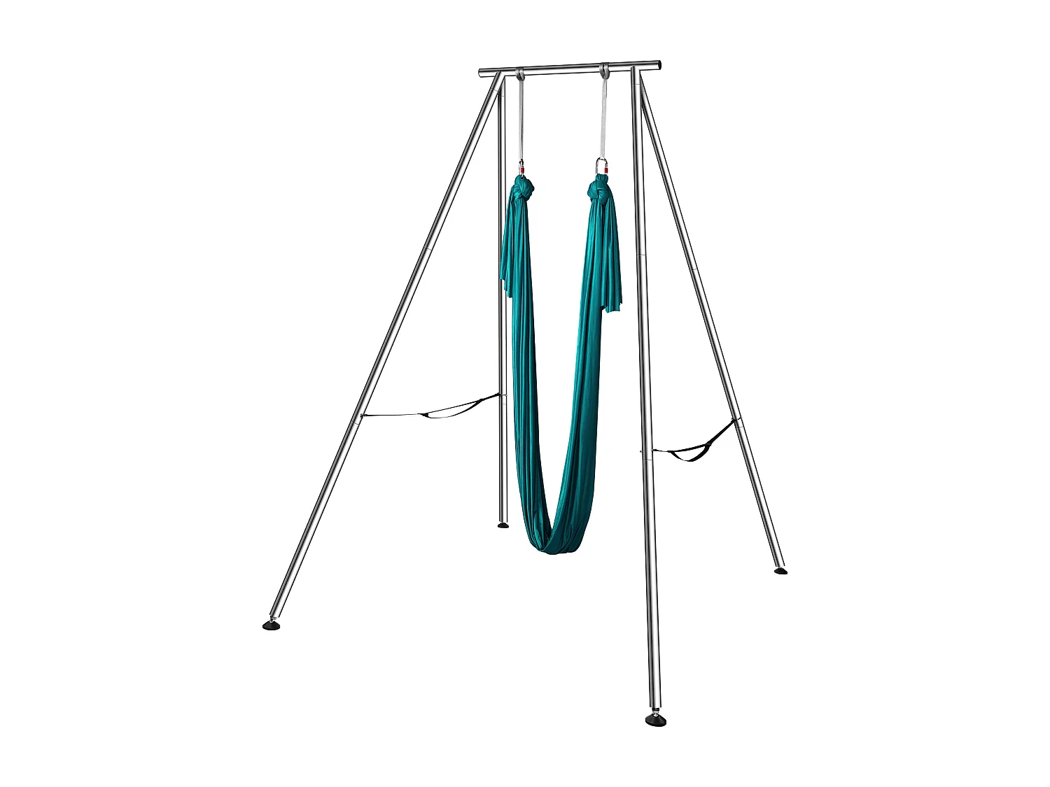 Hamac de Yoga SucceBuy, Cadre et Hamac de Yoga Aérien, Charge de 250 kg, avec Support de Balançoire de Yoga, Cadre Vert