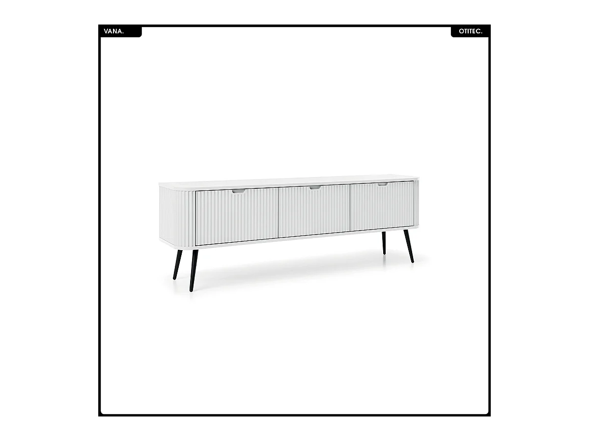 Meuble TV - L.168 x H.56 x P.39 cm - VANA