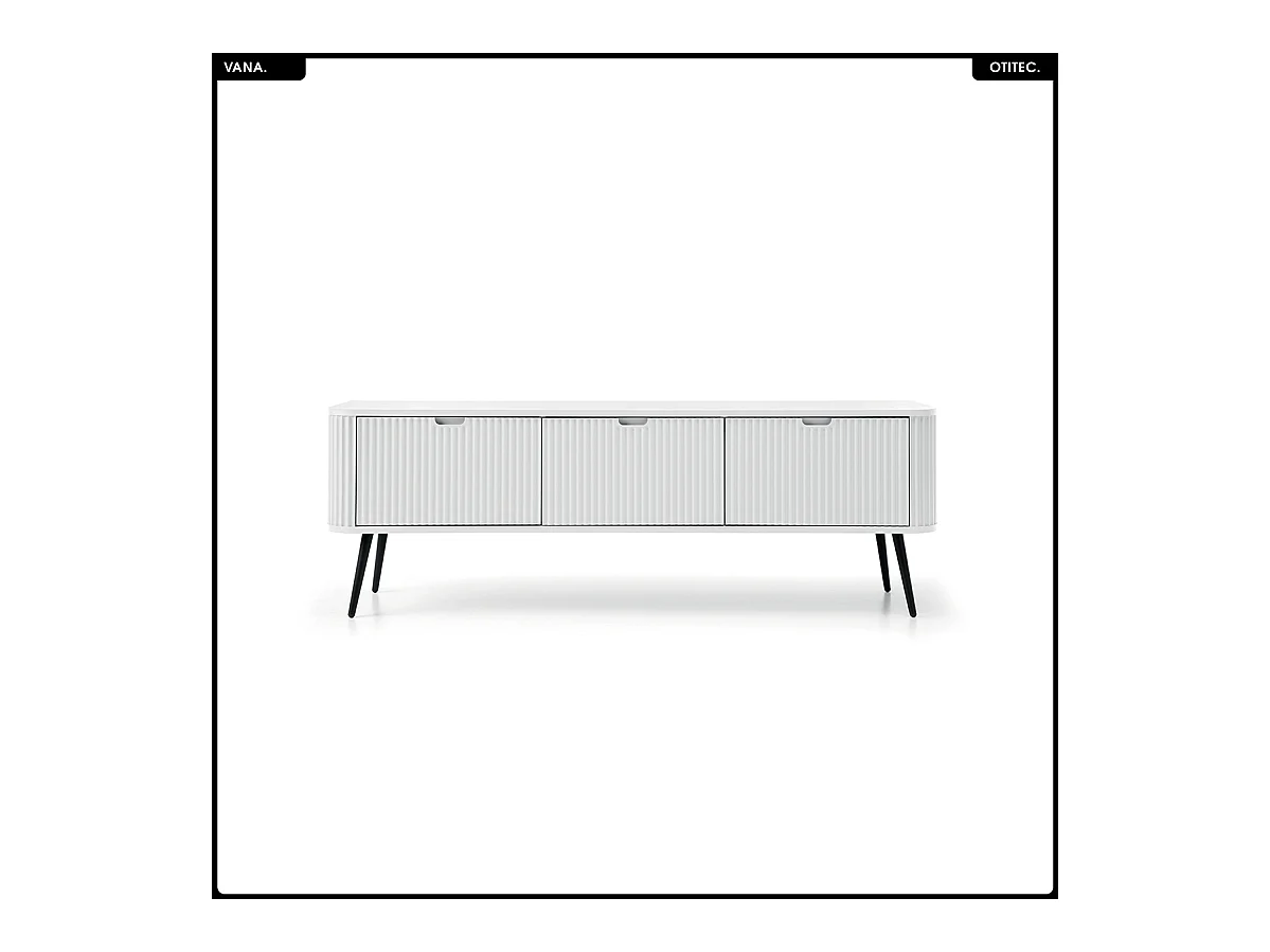 Meuble TV - L.168 x H.56 x P.39 cm - VANA