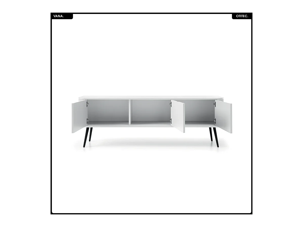 Meuble TV - L.168 x H.56 x P.39 cm - VANA