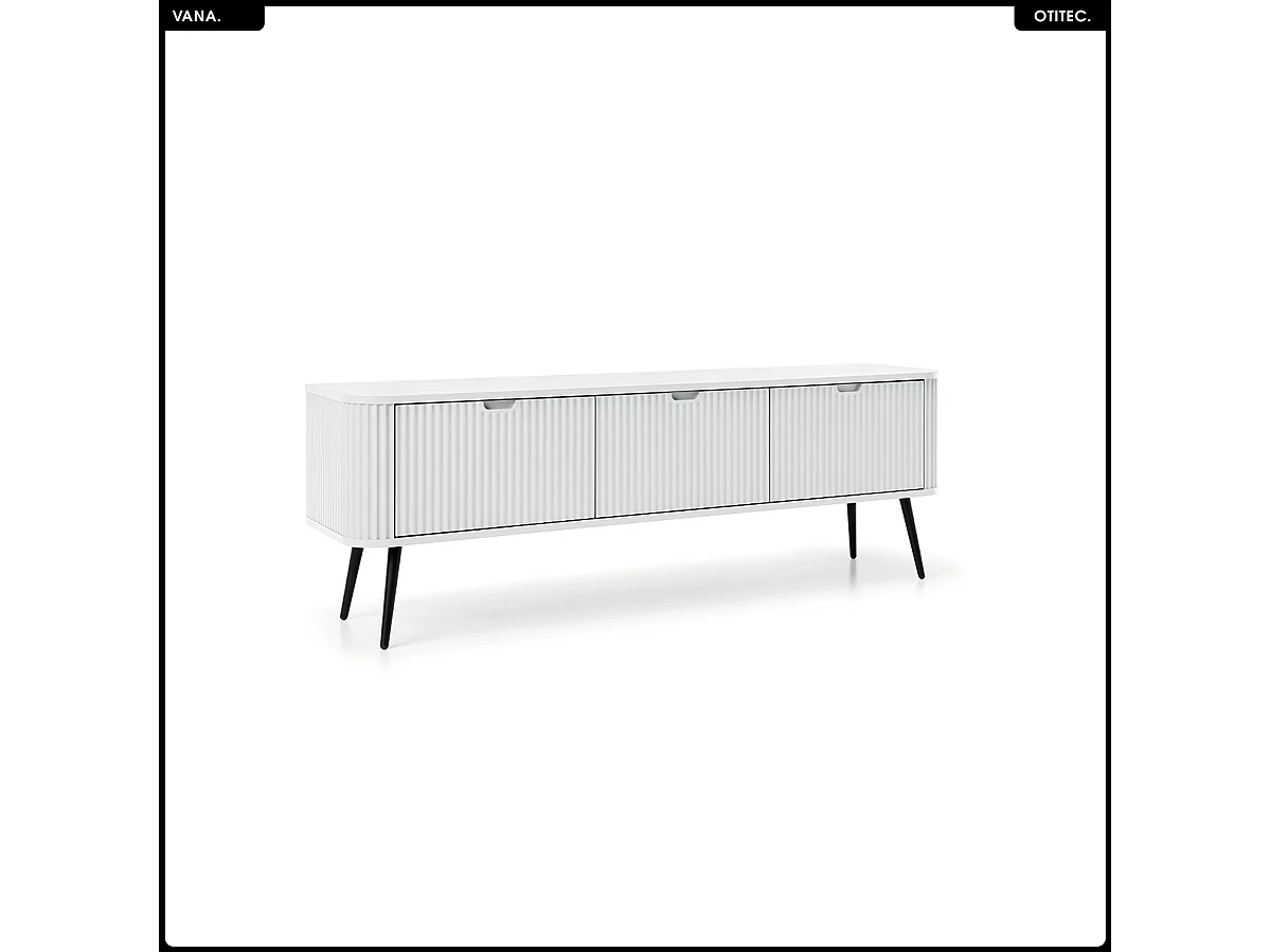 Meuble TV - L.168 x H.56 x P.39 cm - VANA