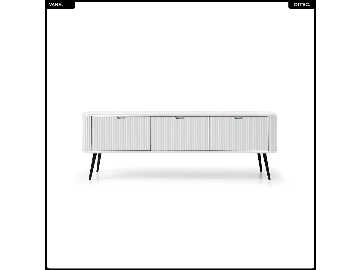 Meuble TV - L.168 x H.56 x P.39 cm - VANA