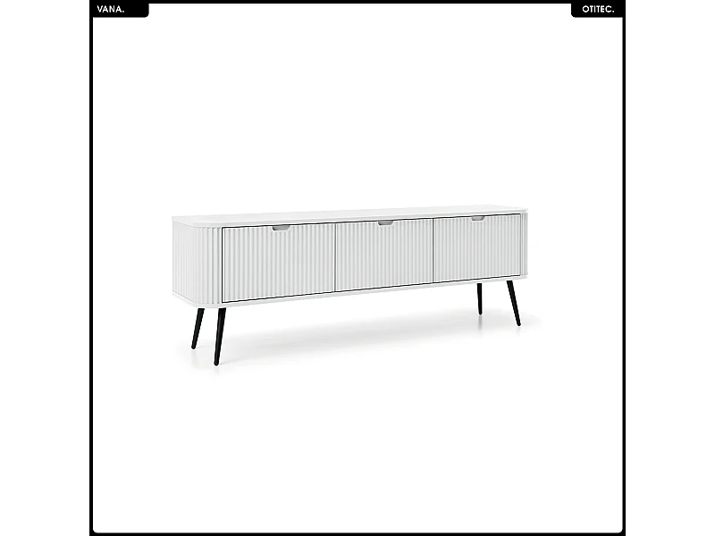 Meuble TV - L.168 x H.56 x P.39 cm - VANA