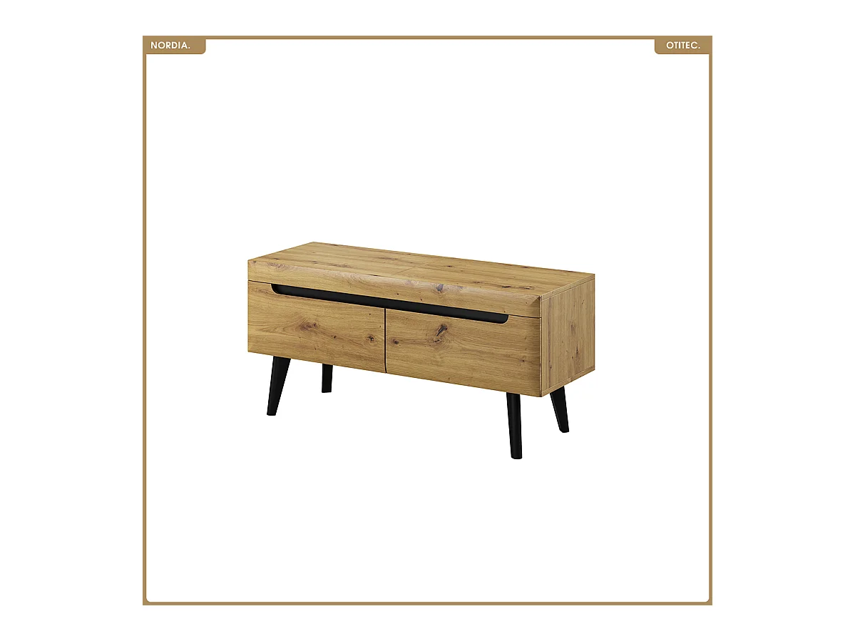 Meuble TV - L.107 x H.50 x P.40 cm - NORDIA