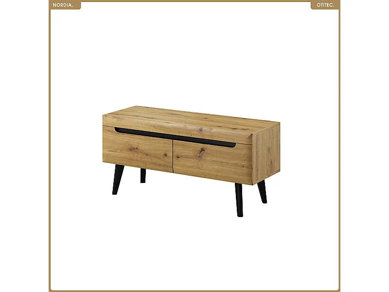 Meuble TV - L.107 x H.50 x P.40 cm - NORDIA