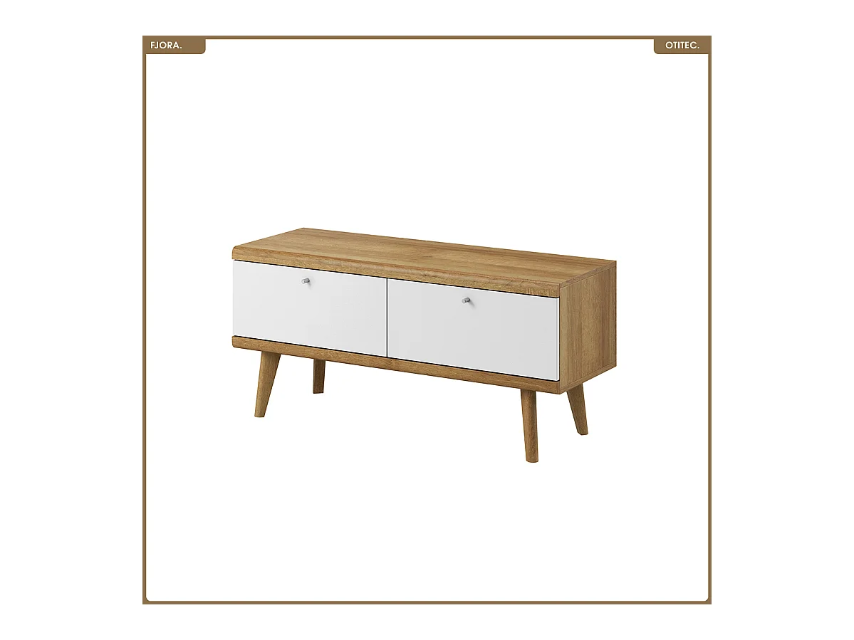 Meuble TV - L.107 x H.50 x P.40 cm - FJORA