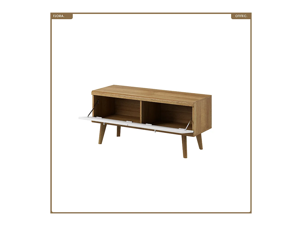 Meuble TV - L.107 x H.50 x P.40 cm - FJORA