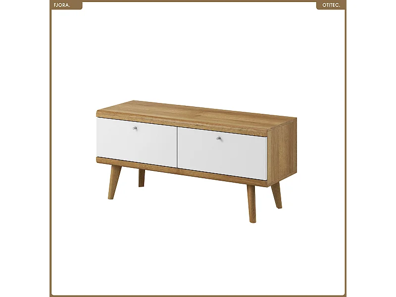 Meuble TV - L.107 x H.50 x P.40 cm - FJORA