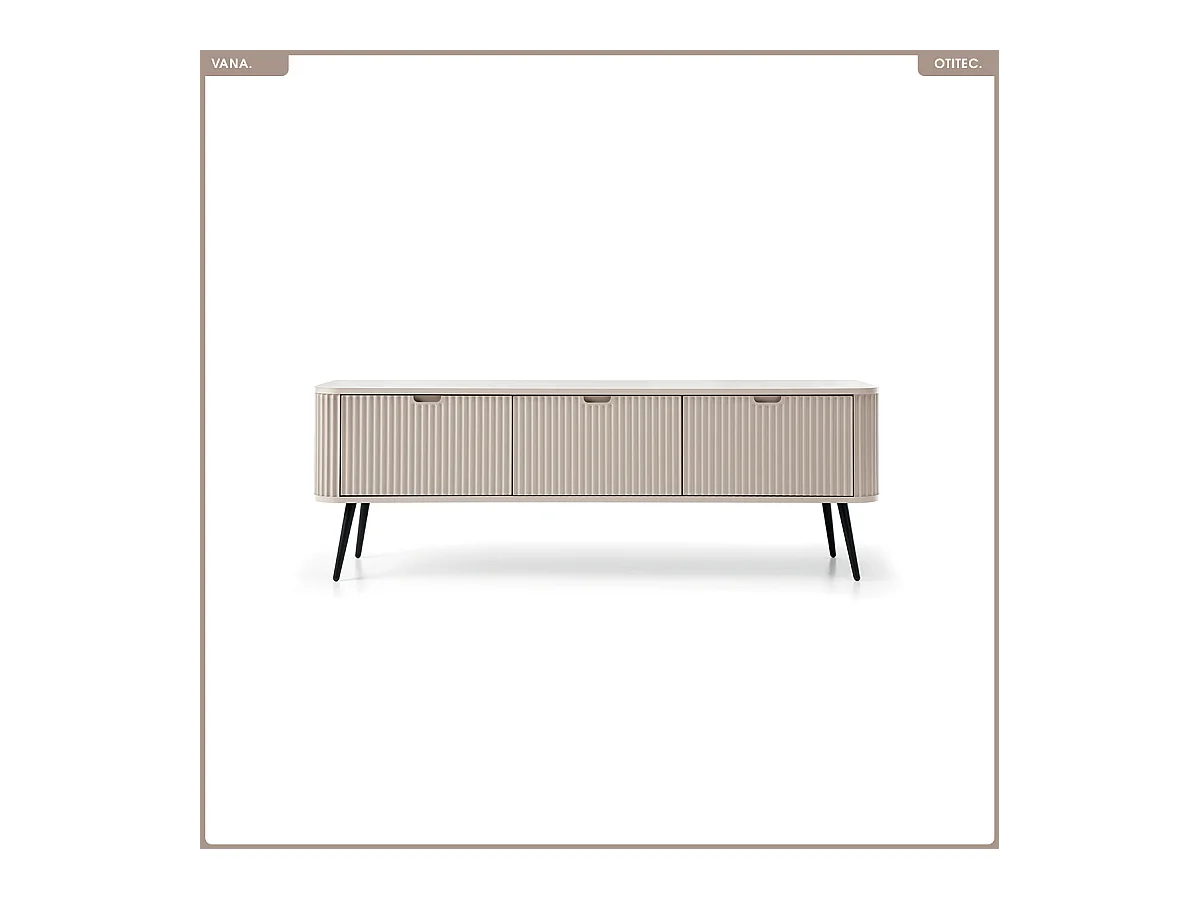 Meuble TV - L.168 x H.56 x P.39 cm - VANA