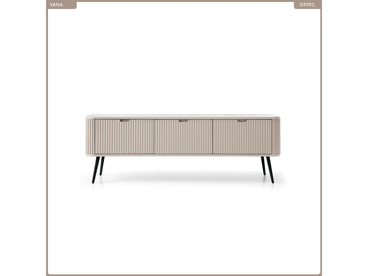 Meuble TV - L.168 x H.56 x P.39 cm - VANA