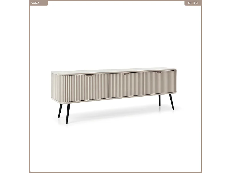 Meuble TV - L.168 x H.56 x P.39 cm - VANA