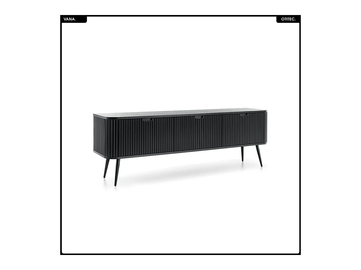 Meuble TV - L.168 x H.56 x P.39 cm - VANA