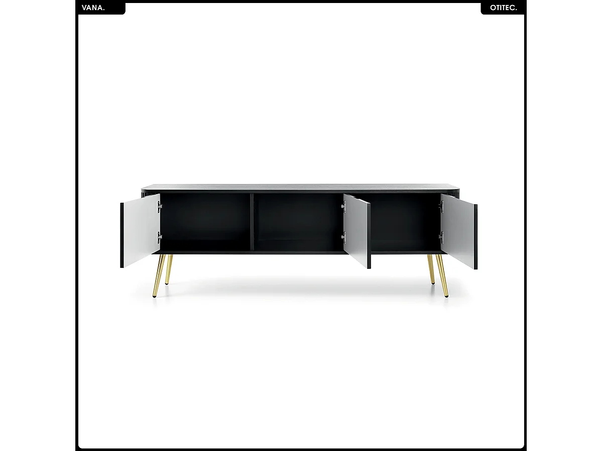 Meuble TV - L.168 x H.56 x P.39 cm - VANA