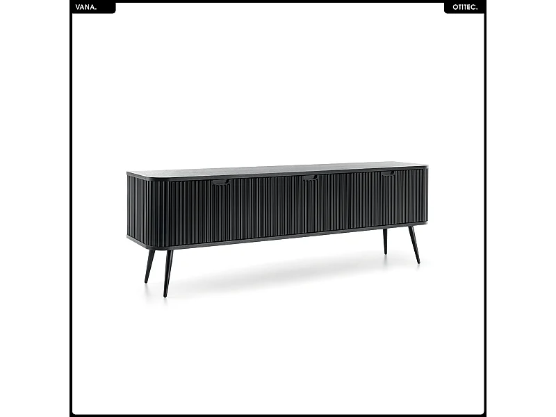 Meuble TV - L.168 x H.56 x P.39 cm - VANA