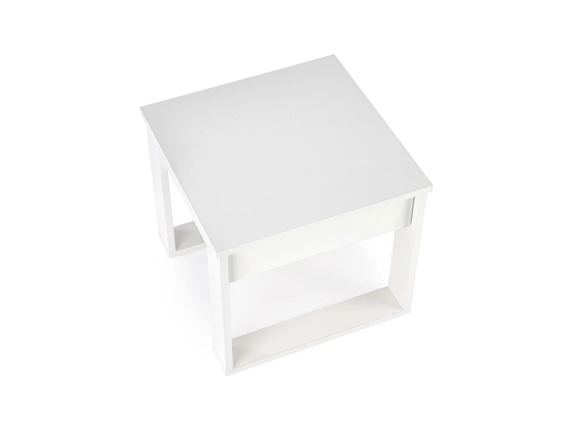 Table basse Nea/plateau de meuble plaqué/Blanc
