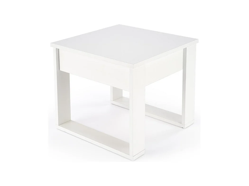 Table basse Nea/plateau de meuble plaqué/Blanc