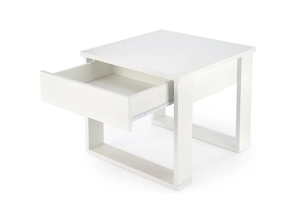 Table basse Nea/plateau de meuble plaqué/Blanc