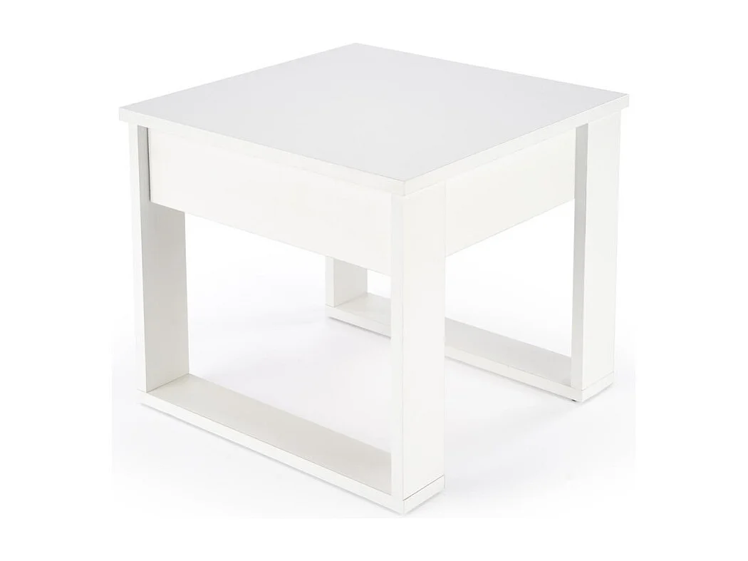 Table basse Nea/plateau de meuble plaqué/Blanc